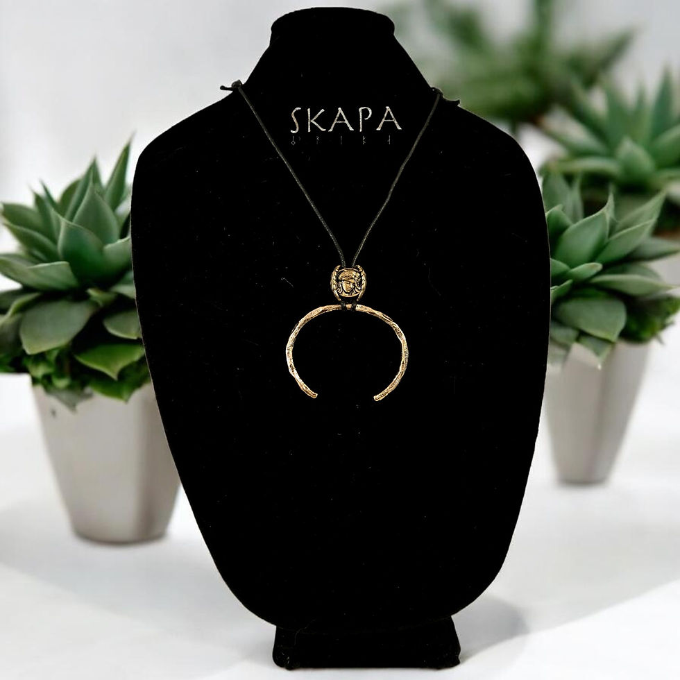 Thumbnail: Nordic & Symbolic Cord Necklace Set — additional view