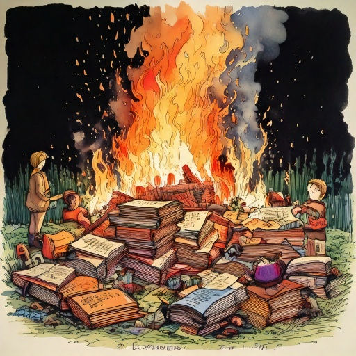 Thumbnail: Book Burning Club -  It happens I guess