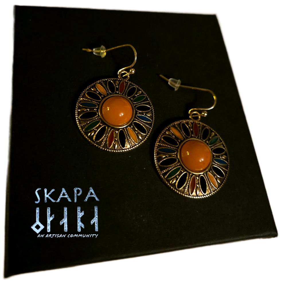 Thumbnail: Amber‑center drops—vintage warmth with modern shine.