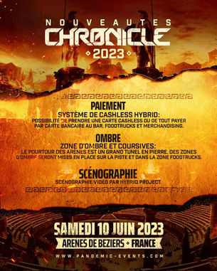CHRONICLE 2023 - Scénographie vidéo, zones d'ombres, paiement simplifié !