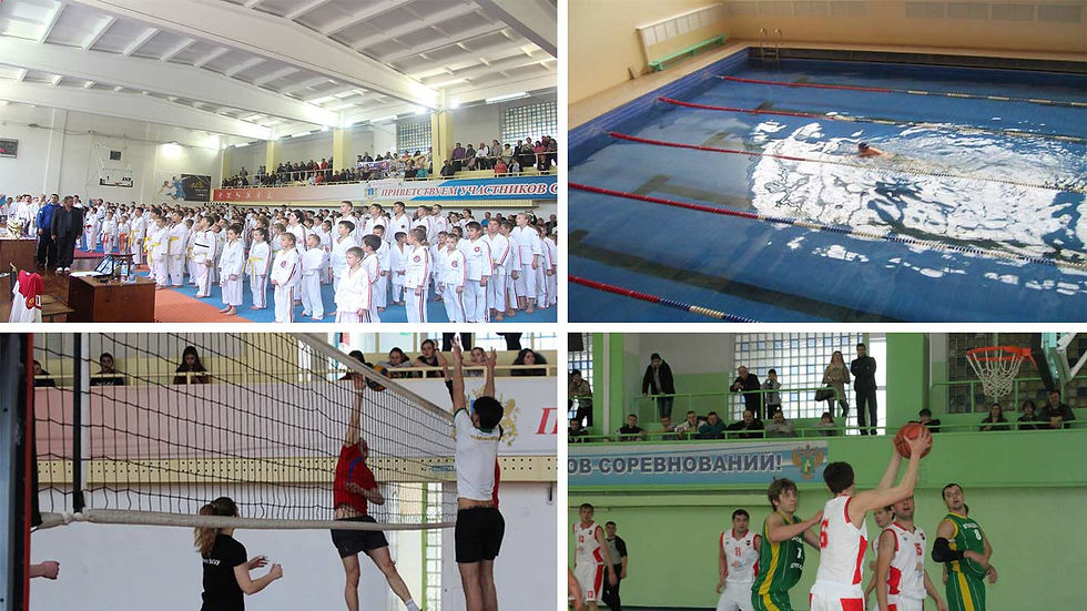 Внутри спорткомплекса УлГАУ (Ульяновского государственного аграрного университета)