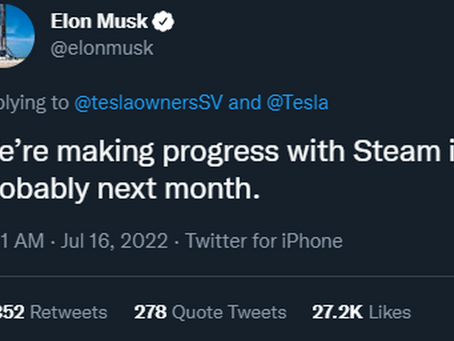Tesla s'apprête à intégrer Steam dans leur VE, les tests seront disponibles le mois prochain.