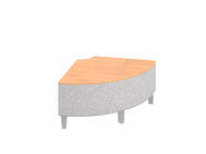 Ace 90° Corner Bench with Laminate Top – standard size.