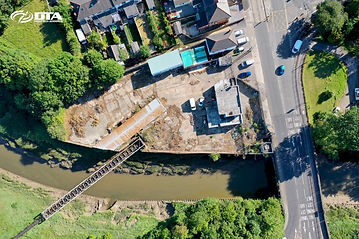 River Embankment & Brownfield Construction Site Drone Inspection & Survey - Cardiff