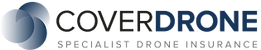 CoverDrone company logo - Drone Tech Aerospace holds professional drone operators insurance for work throughout the United Kingdom.