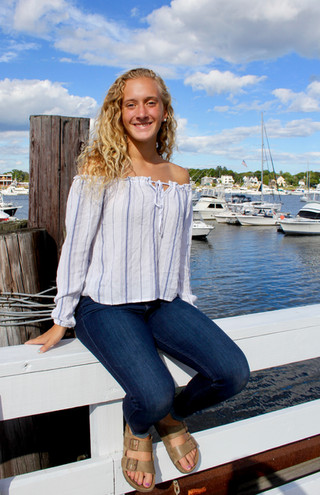 Emma on the fence Senior Portrait