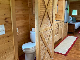 Renovated bathroom with shower