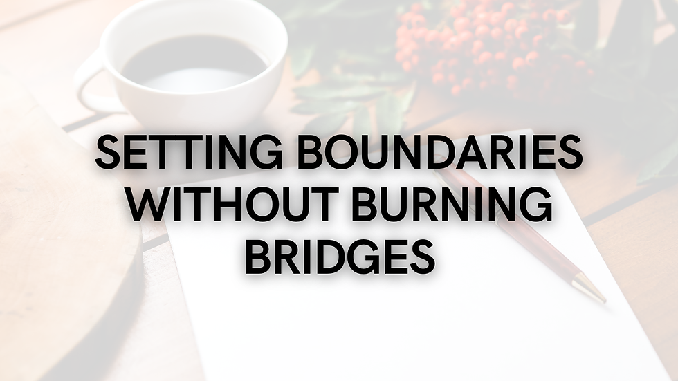 Setting Boundaries