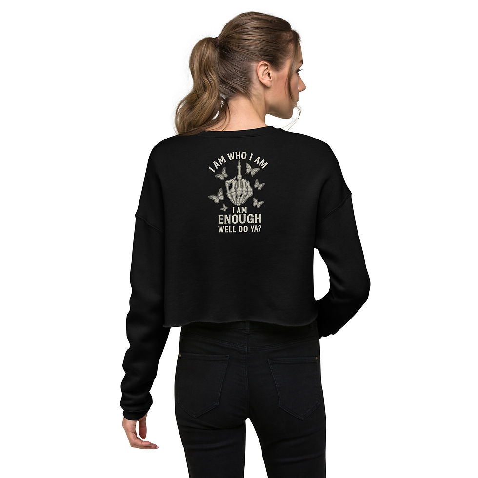 Thumbnail: Make my day I'm worthy Crop Sweatshirt