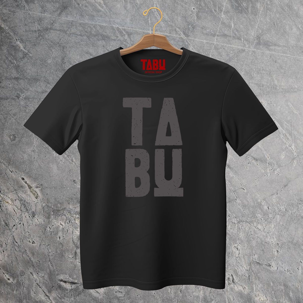 MAJICA_TABU_Black - Logo