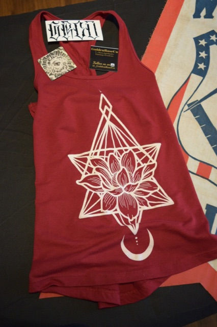 Golden Rose Geometric Tank