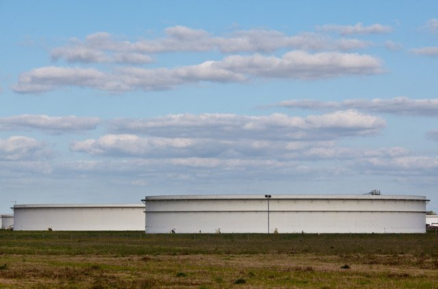Part of the Strategic Petroleum Reserve, in Louisiana's "Cancer Alley". Credit: Julie Dermansky
