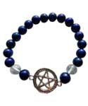8mm Lapis/ Quartz Pentagram