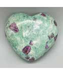 3" Ruby Zoisite heart