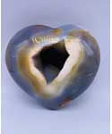 XX-large Heart Puffed Druze Agate