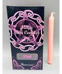 1/2" dia 5" long Pink chime candle 20 pack
