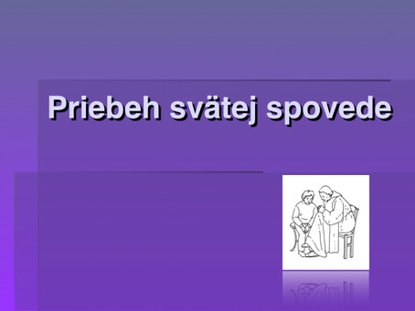 Priebeh svätej spovede (pre najmenších)
