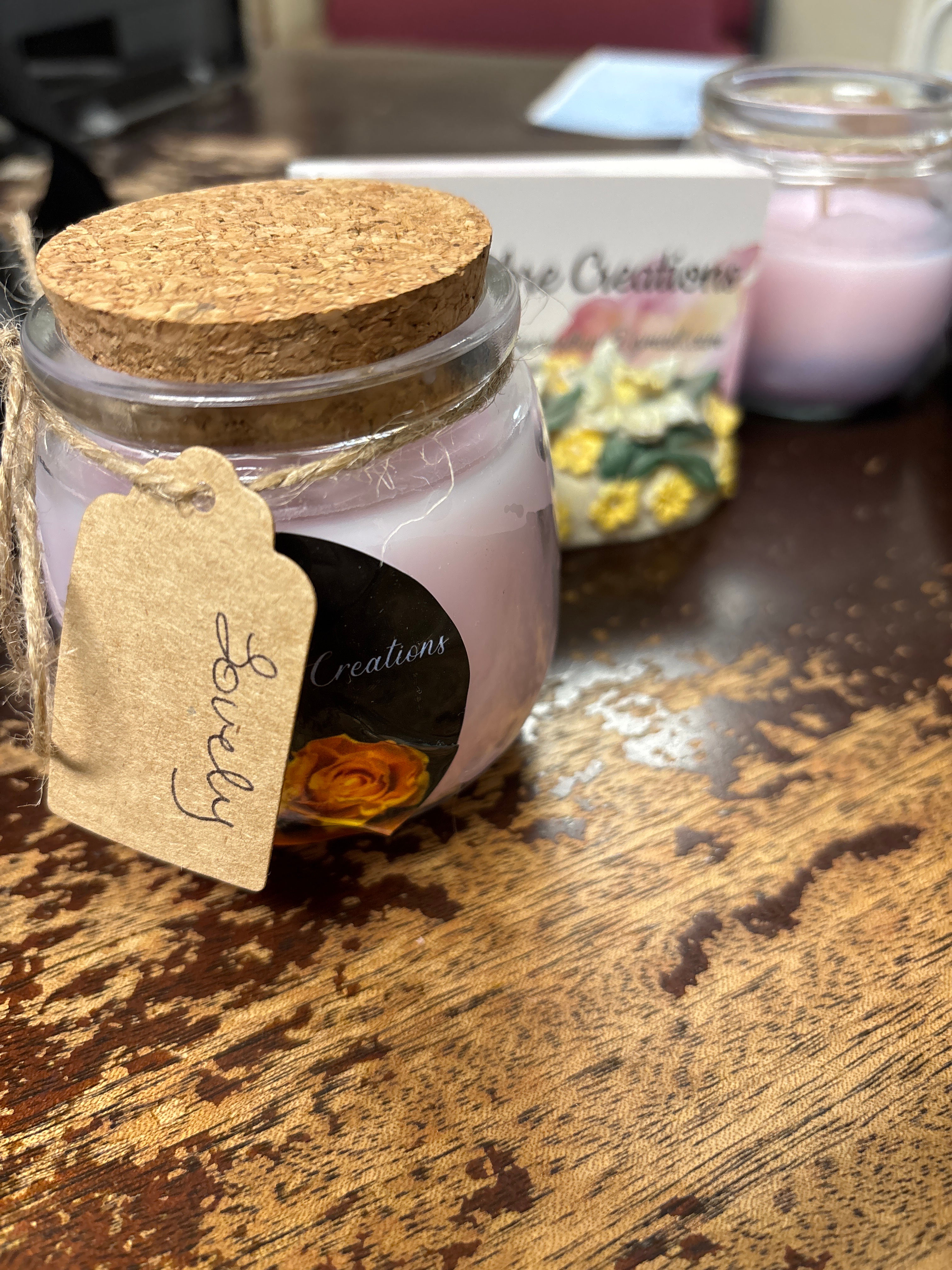 Lovely scented candle