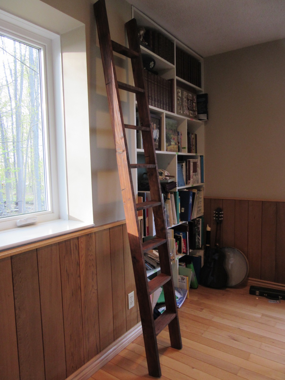 Bookshelf ladder