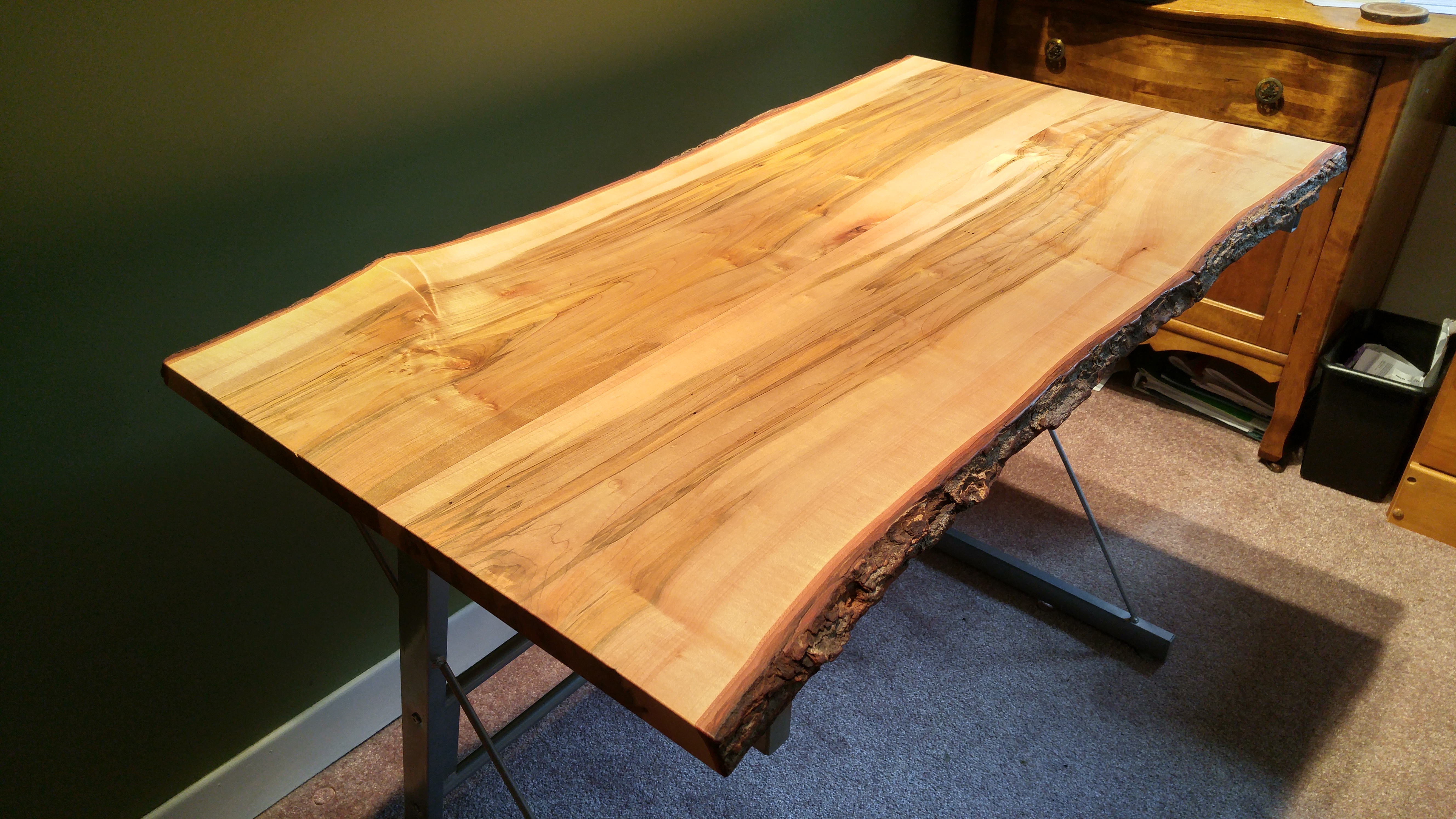 Live Edge Computer Desk