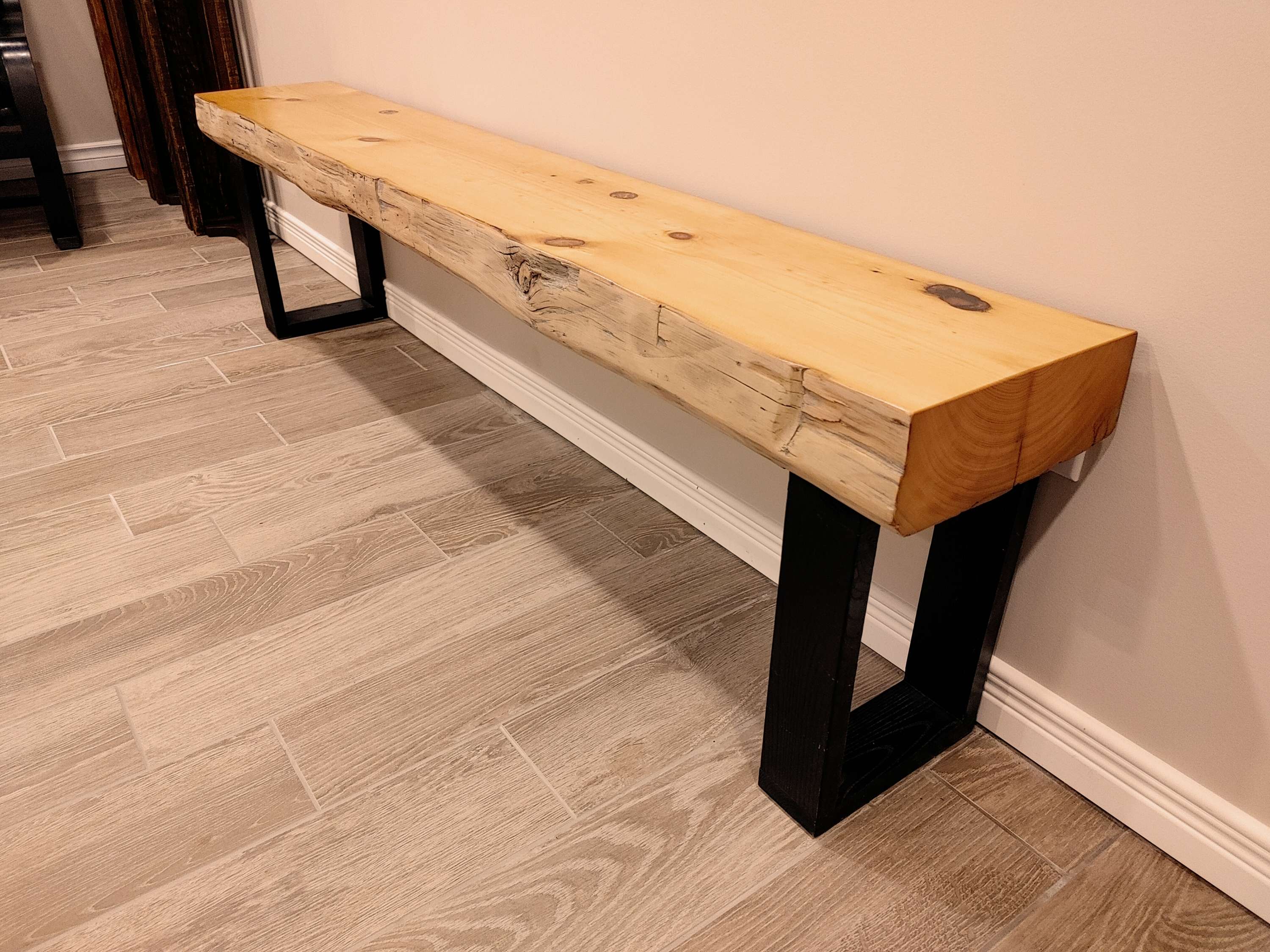 Barn Beam Hallway Bench