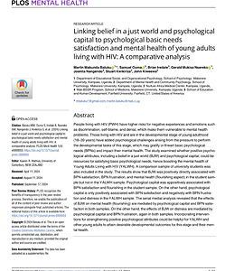 Mental Health & HIV Research