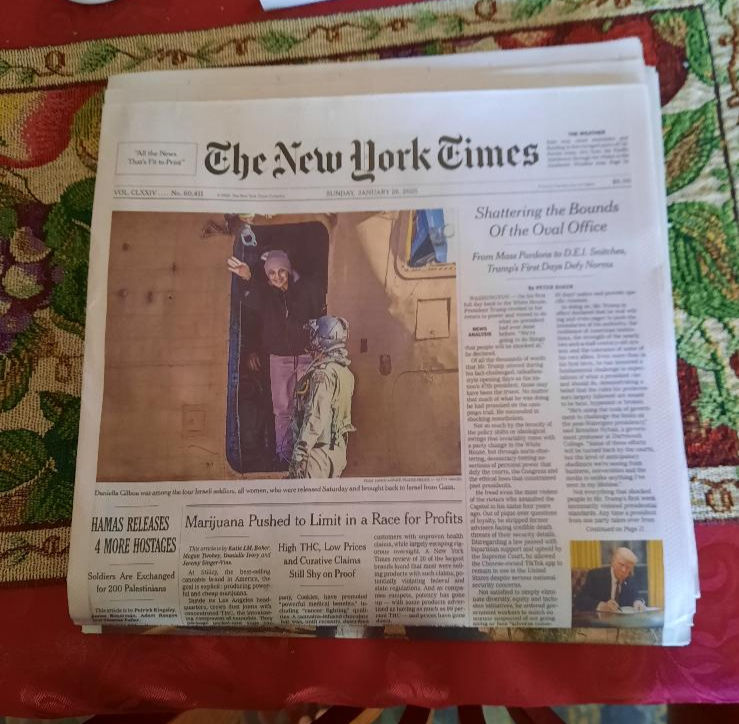 My new Sunday paper I just got today.