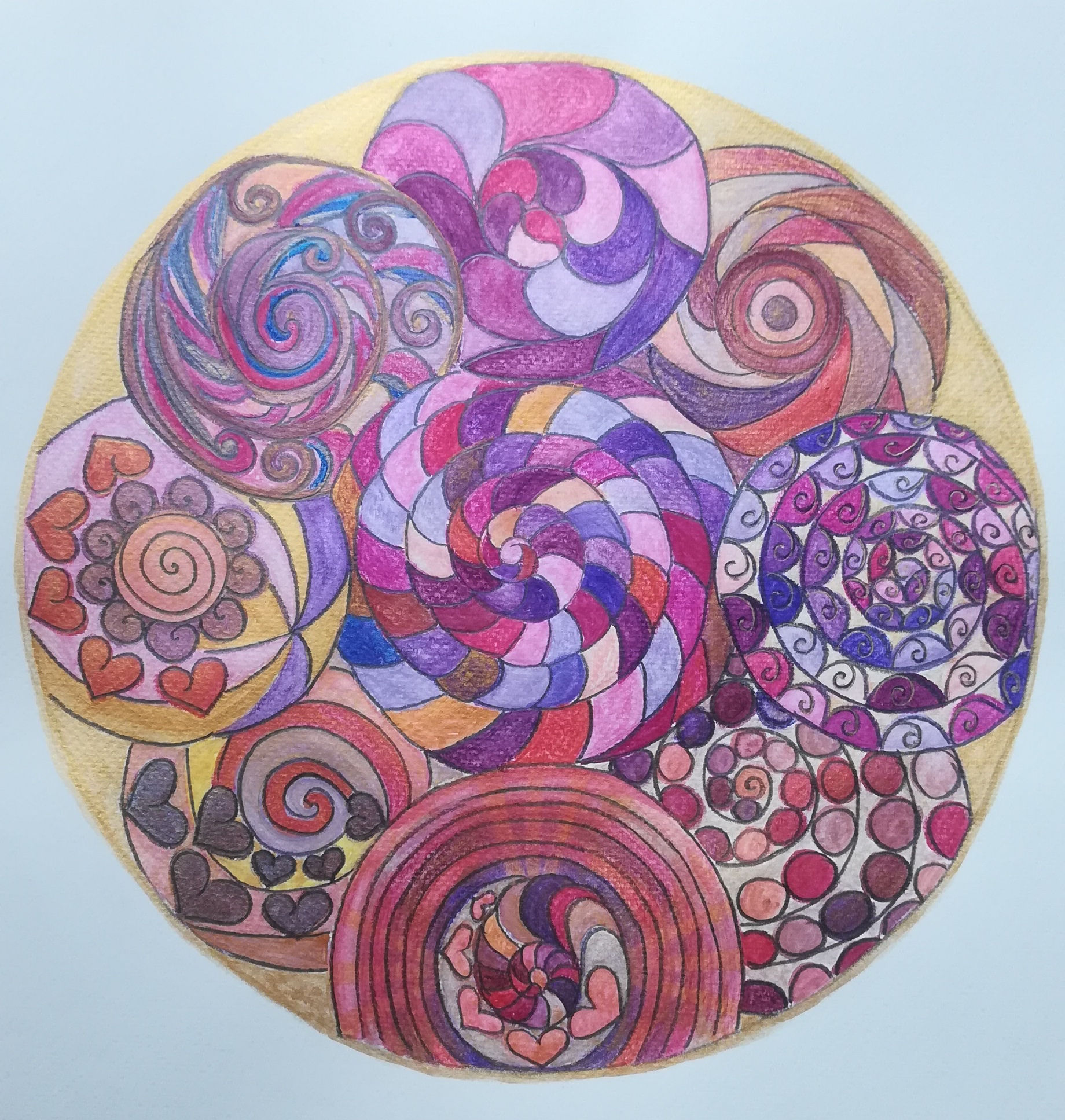 MANDALA VIJOLIČNI ŽAREK