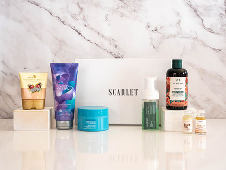 Edição de Outubro da Box Scarlet: 7 Produtos Premium para um Autocuidado Completo