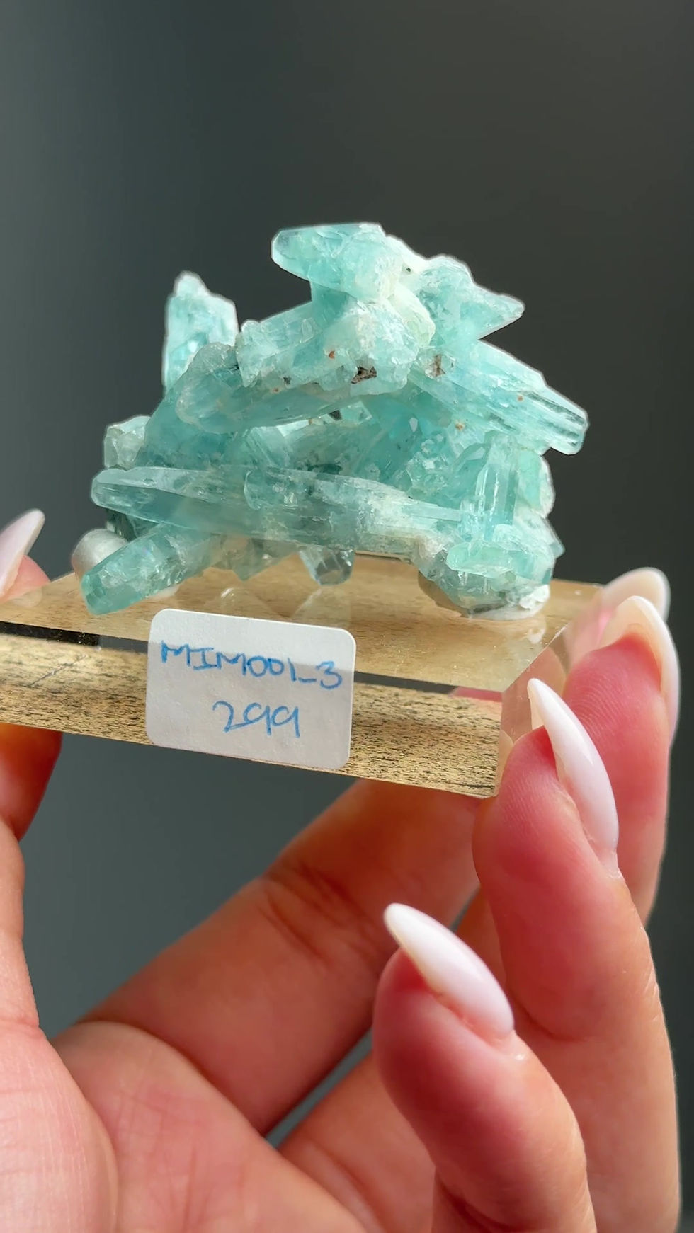 Thumbnail: Tapered Aquamarine Specimen Mimoso del Sol Espirito Santo