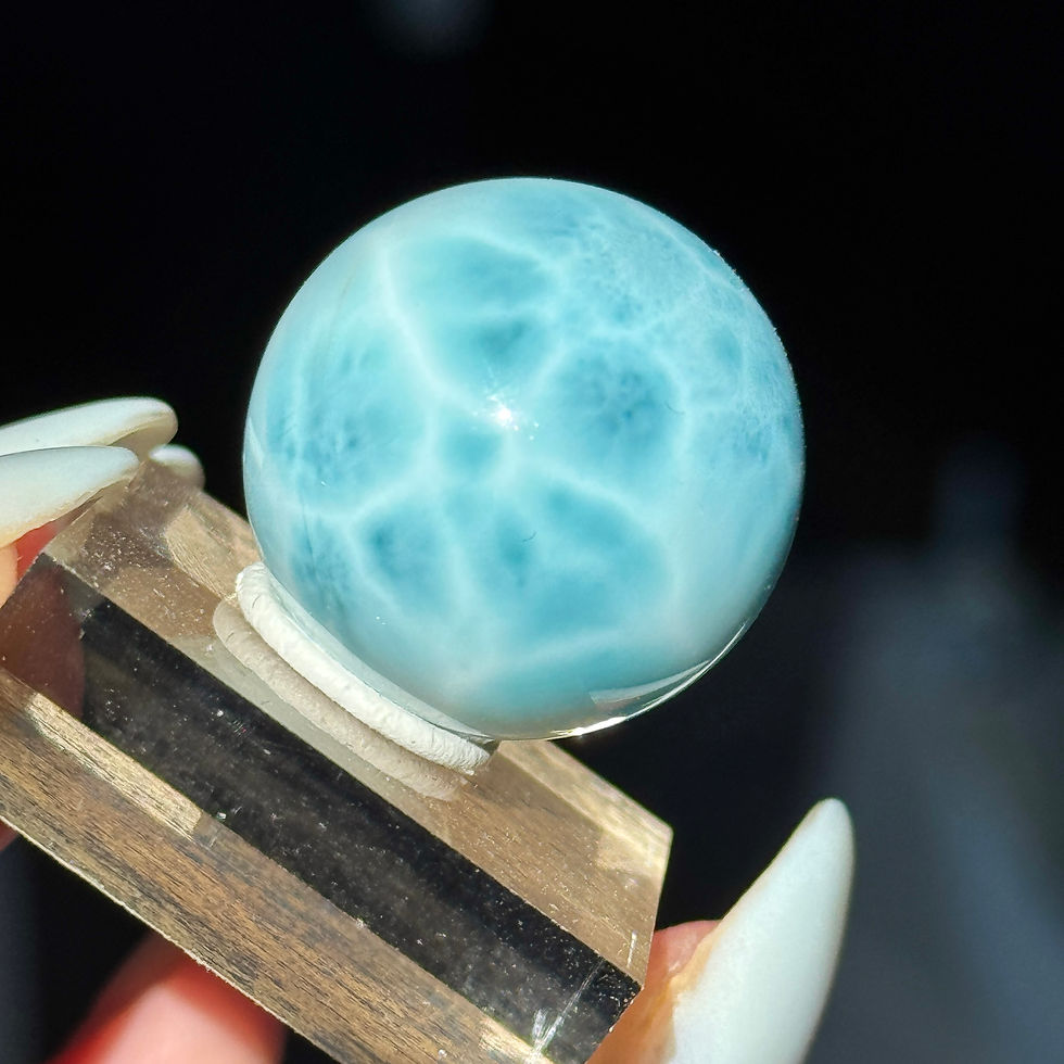 Thumbnail: aaaa high grade larimar sphere