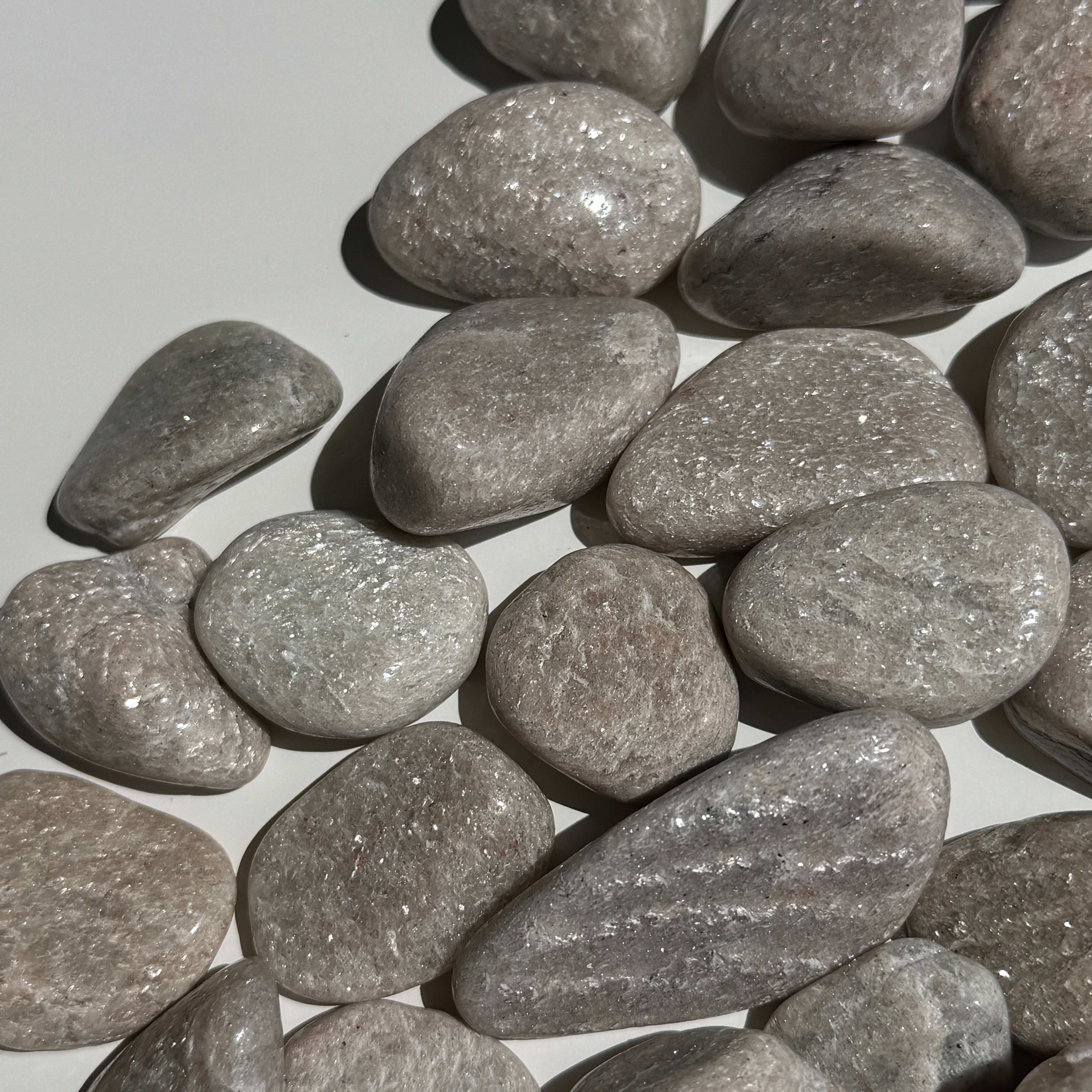 white aventurine tumbles