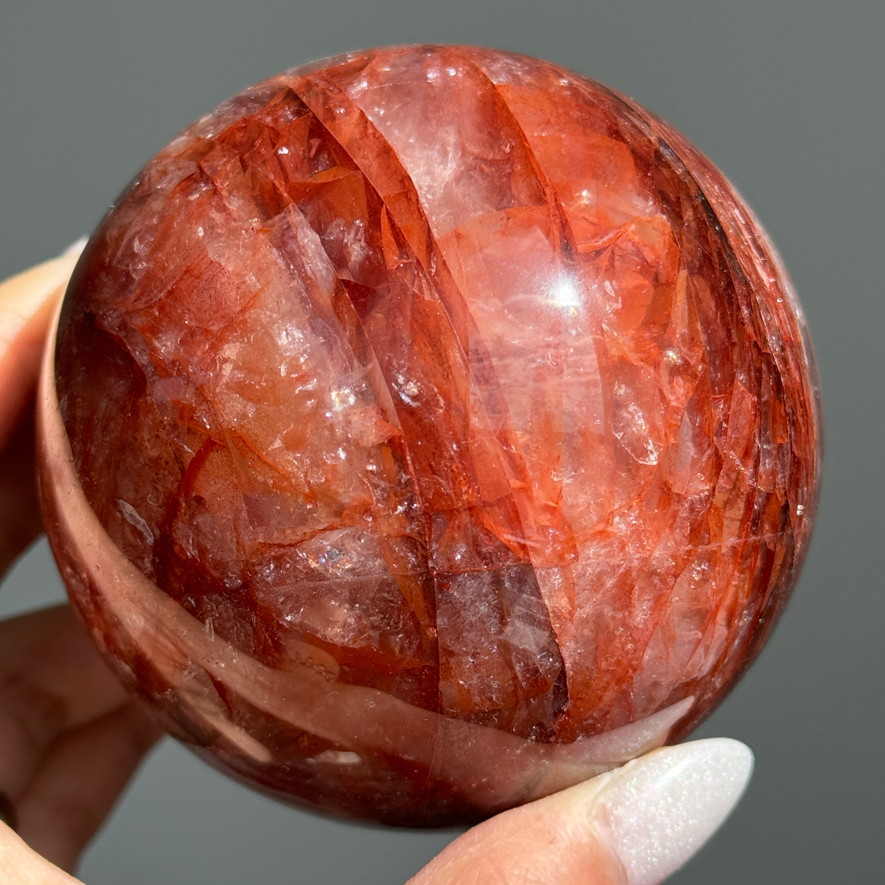 fire quartz sphere