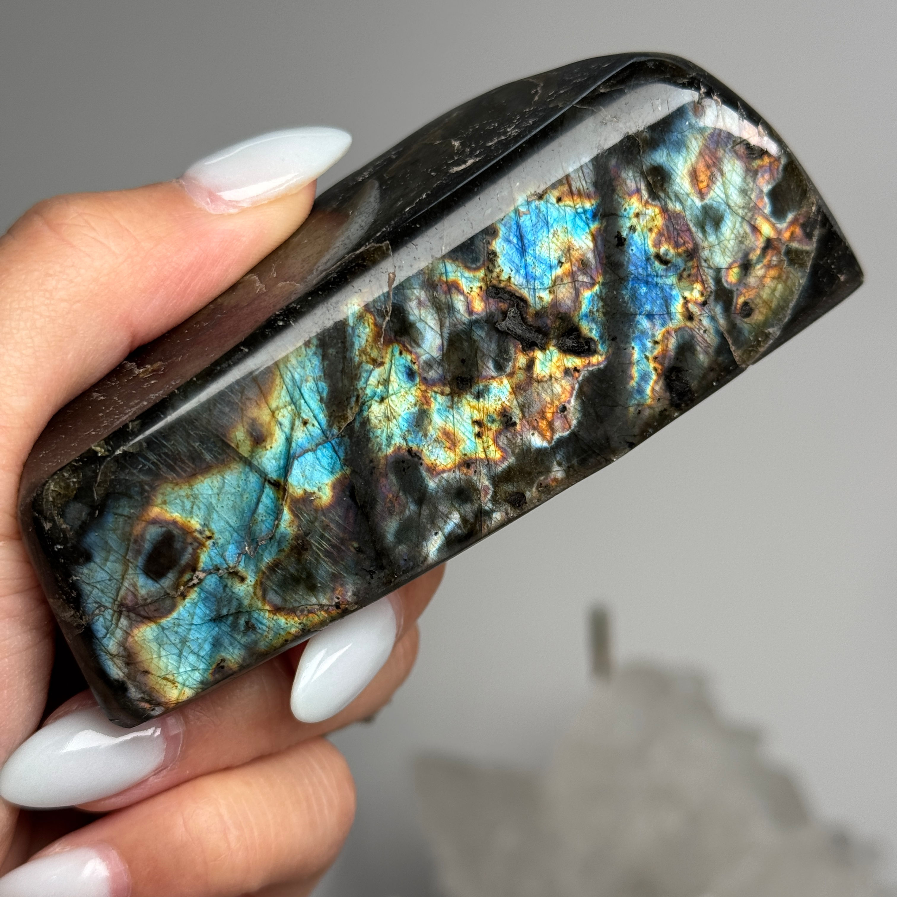 rainbow labradorite freeform