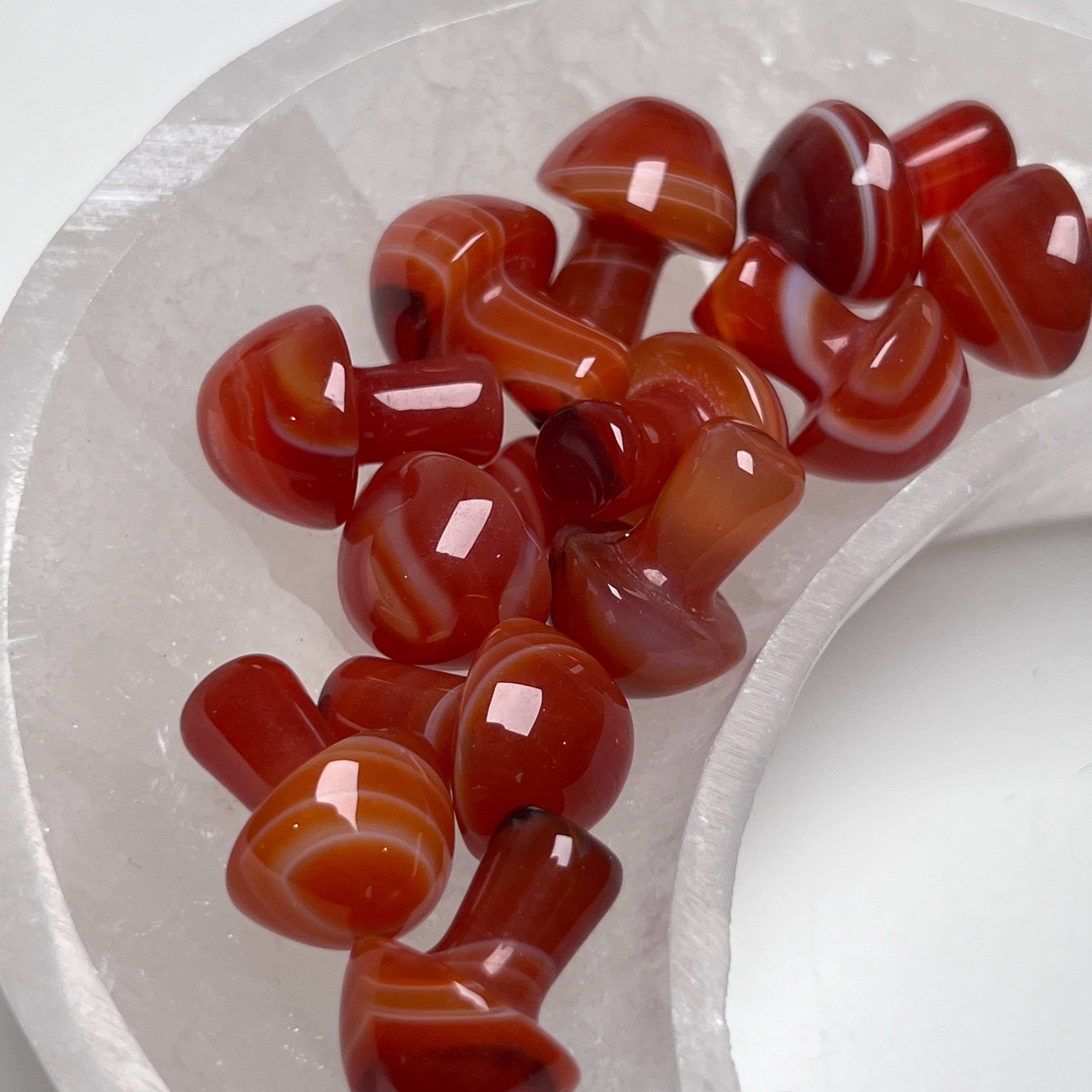carnelian mini mushroom