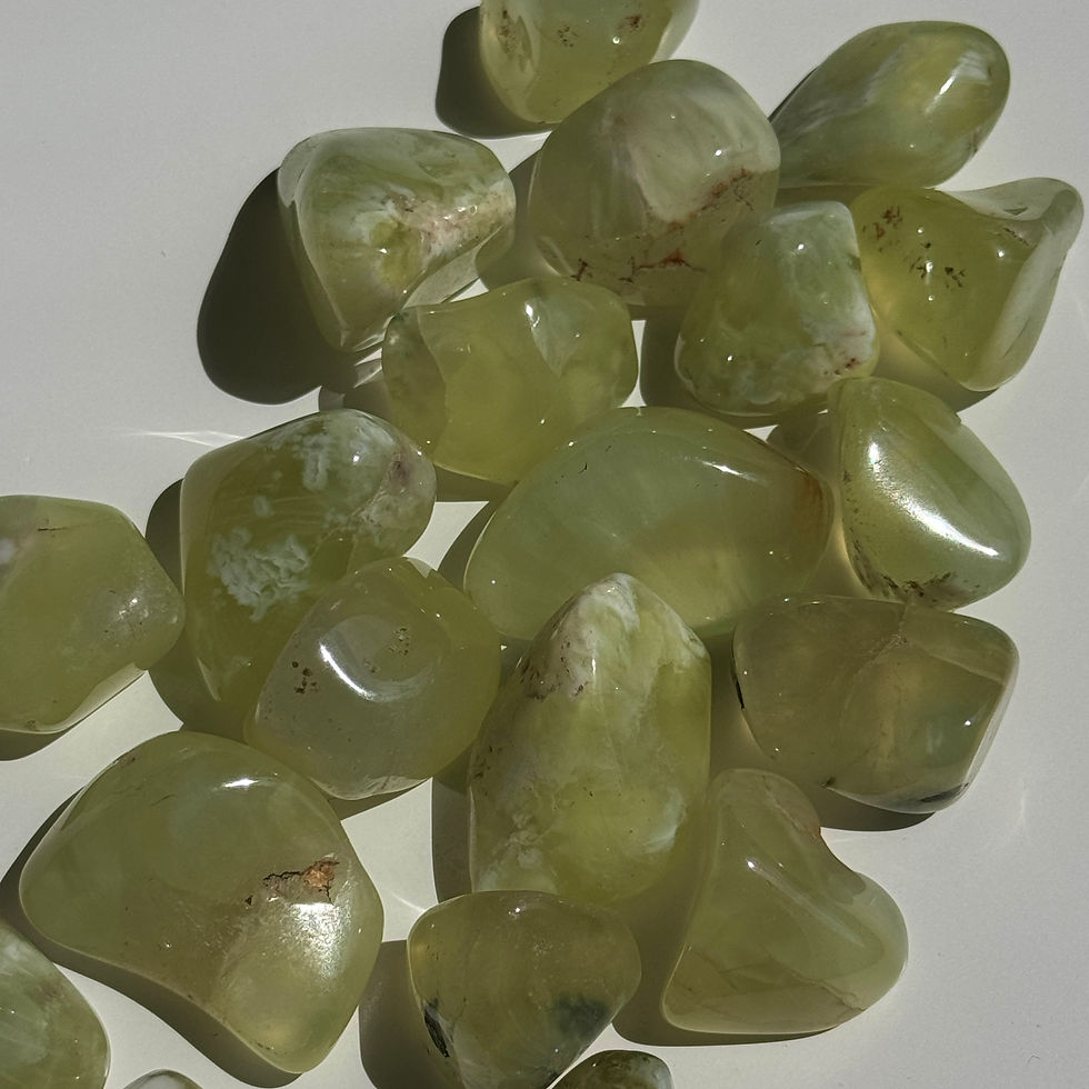 australian prehnite tumbles