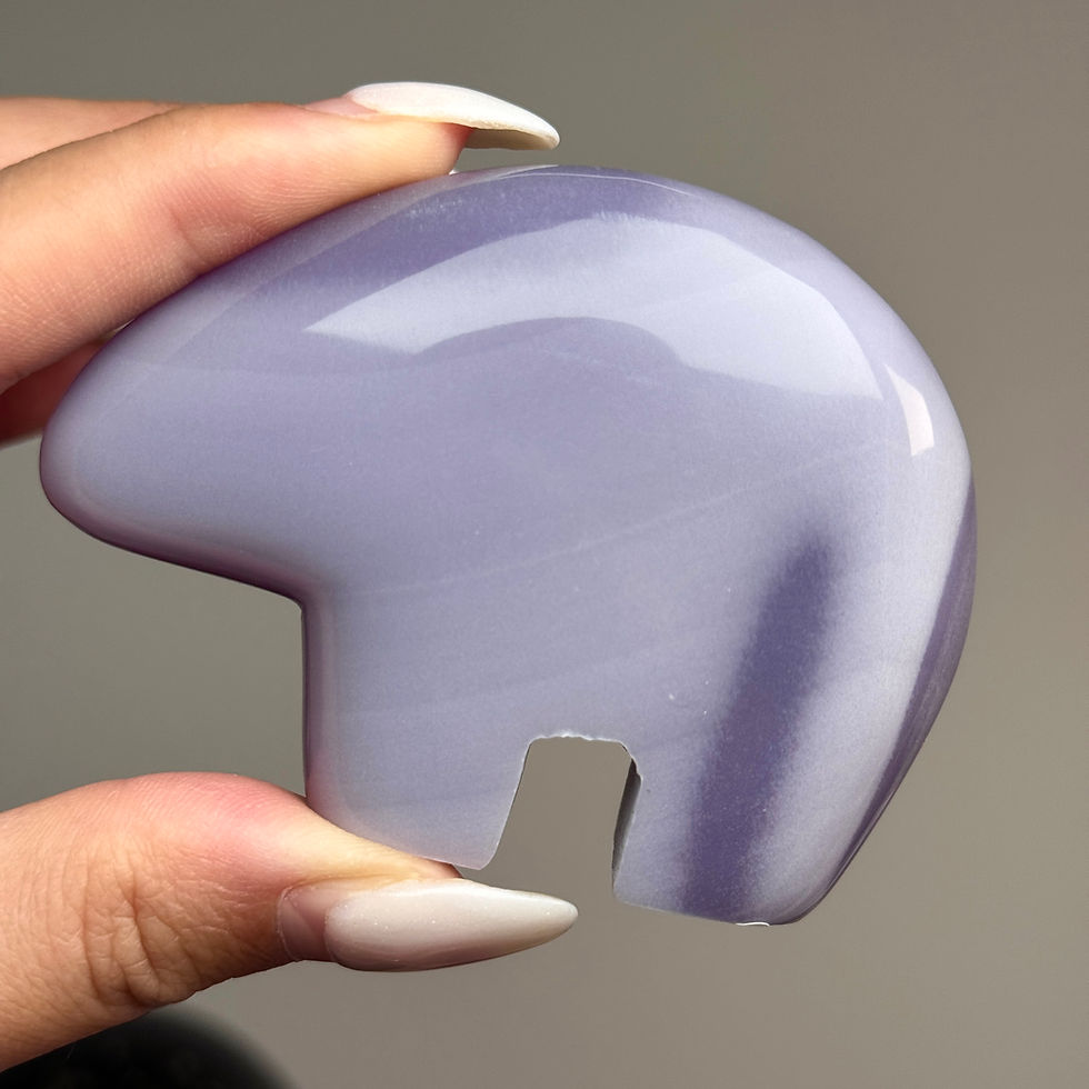 mexican ytrium fluorite bear lavender fluorite bear