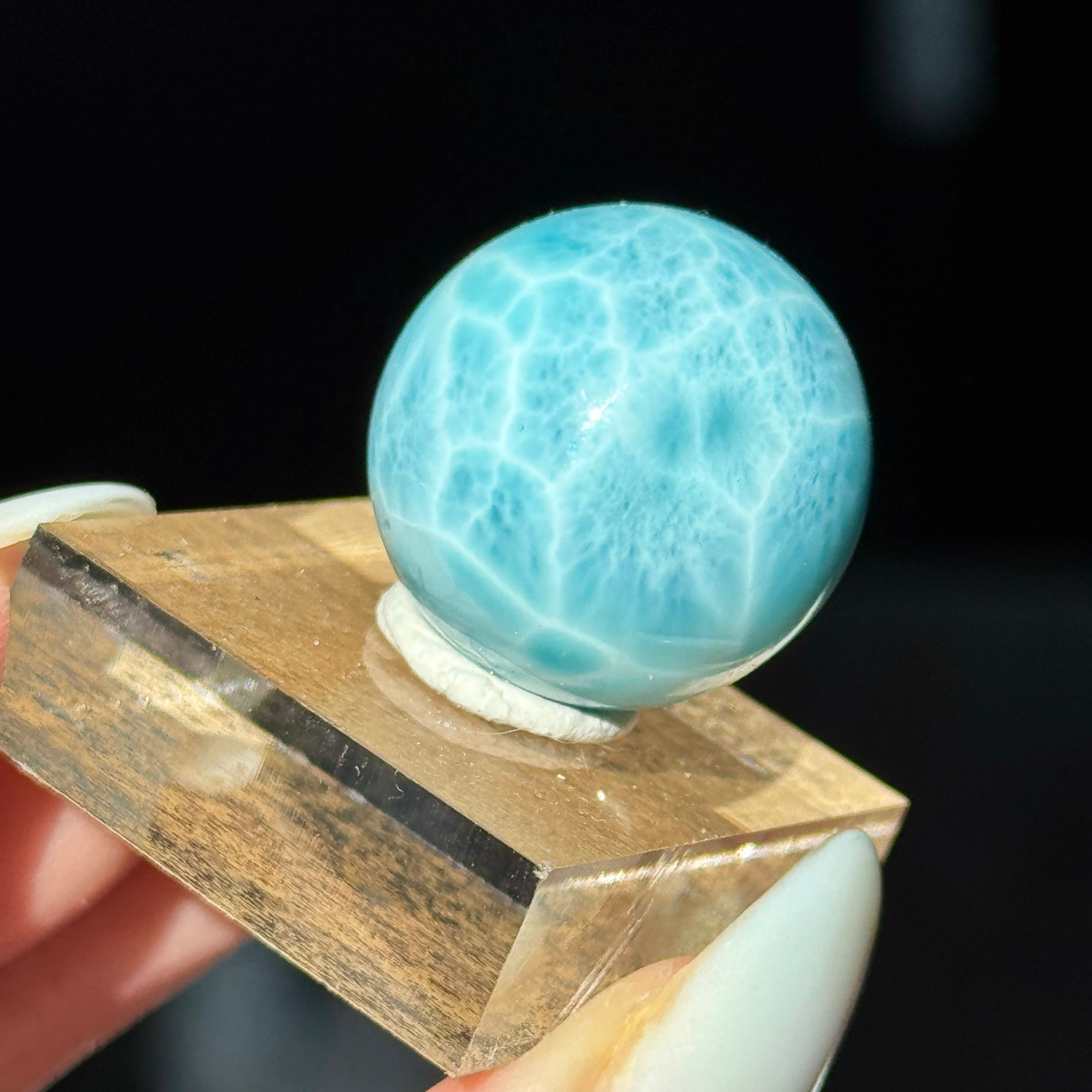 aaaa high grade larimar sphere