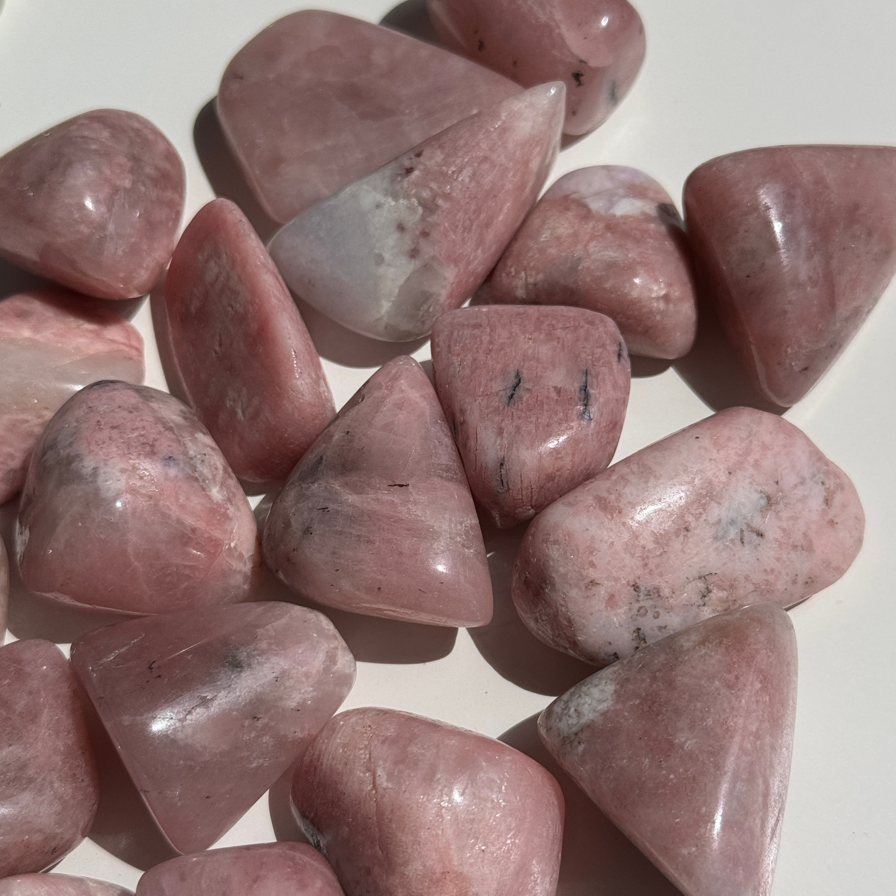 pink petalite tumbles