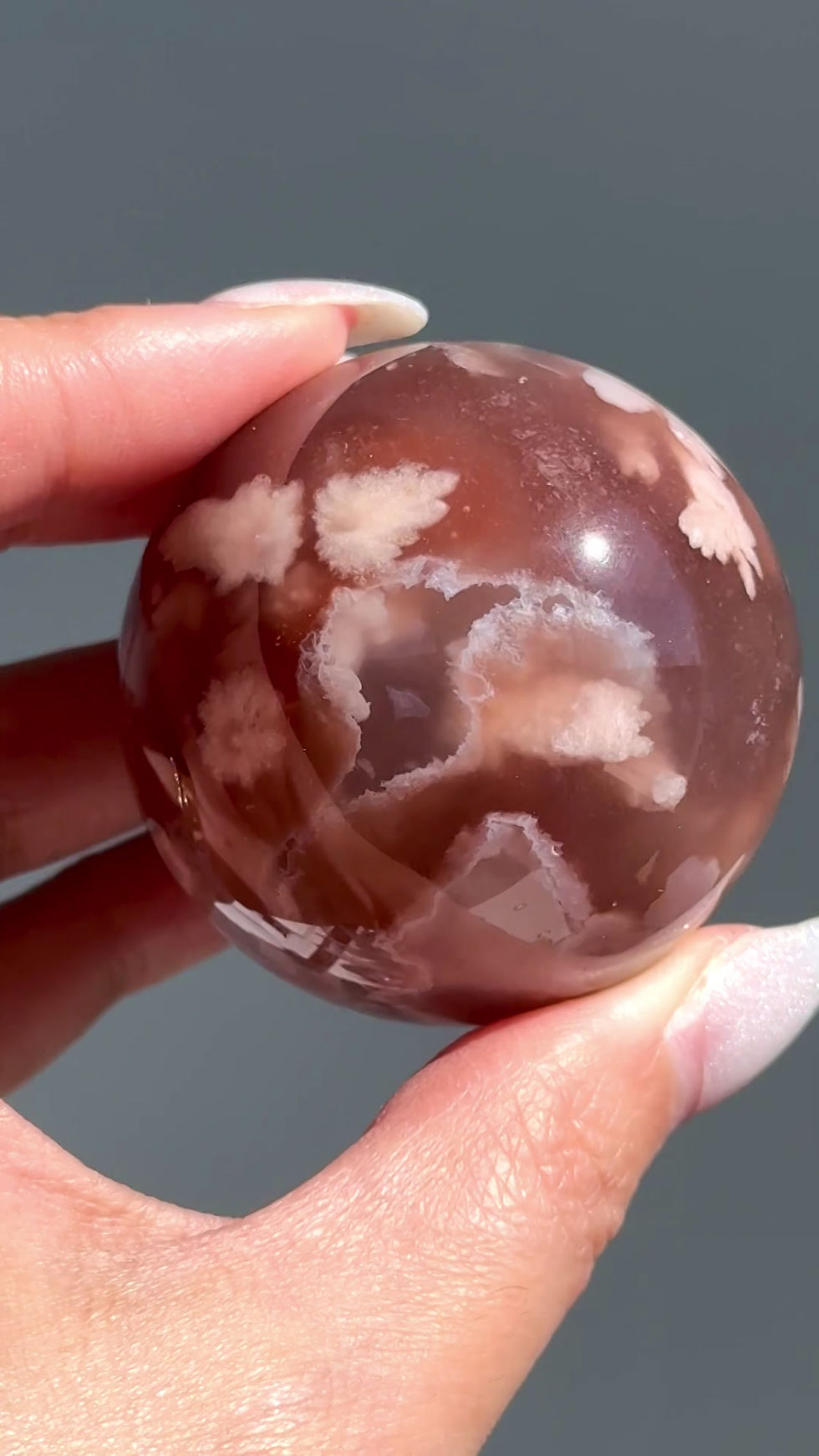 Thumbnail: AAA Flower Agate Sphere #19