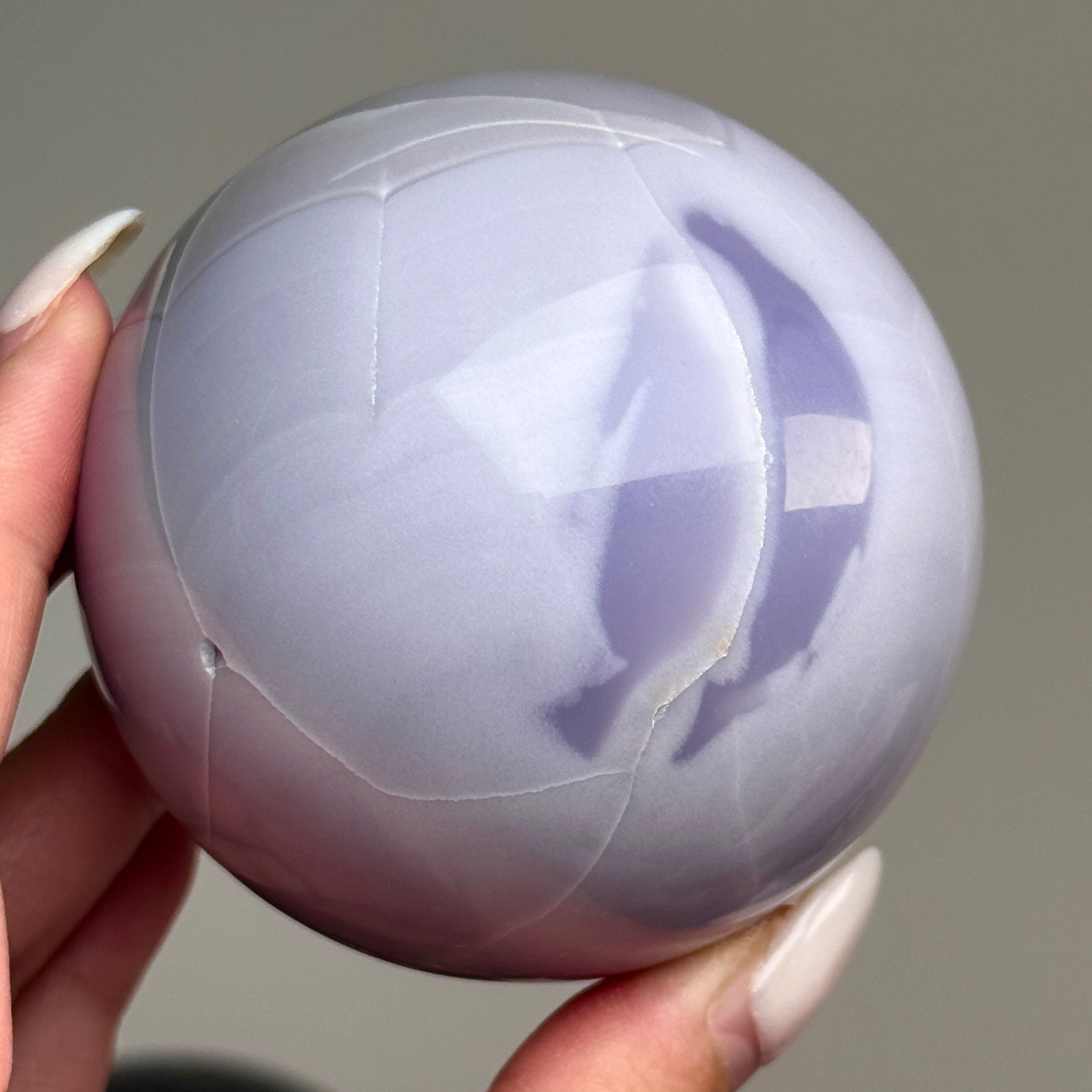 mexican ytrium fluorite sphere lavender fluorite sphere