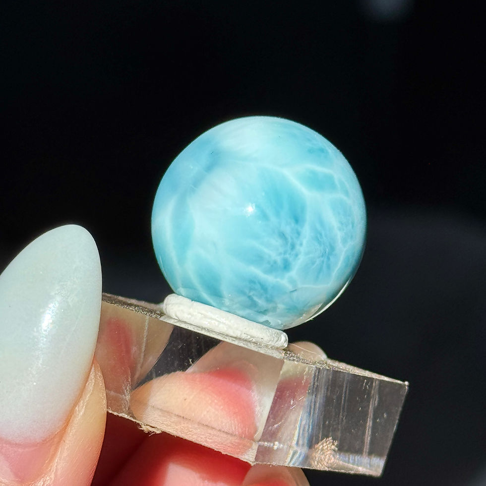 Thumbnail: aaaa high grade larimar sphere