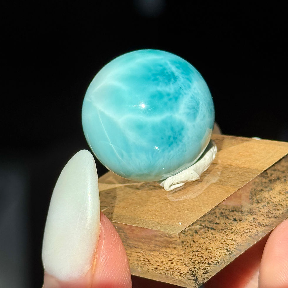 Thumbnail: aaaa high grade larimar sphere