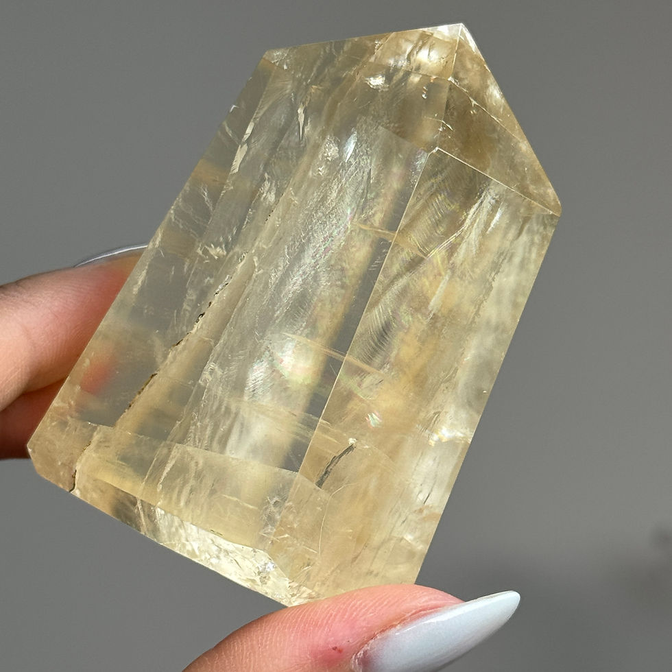 high quality optical calcite freeform