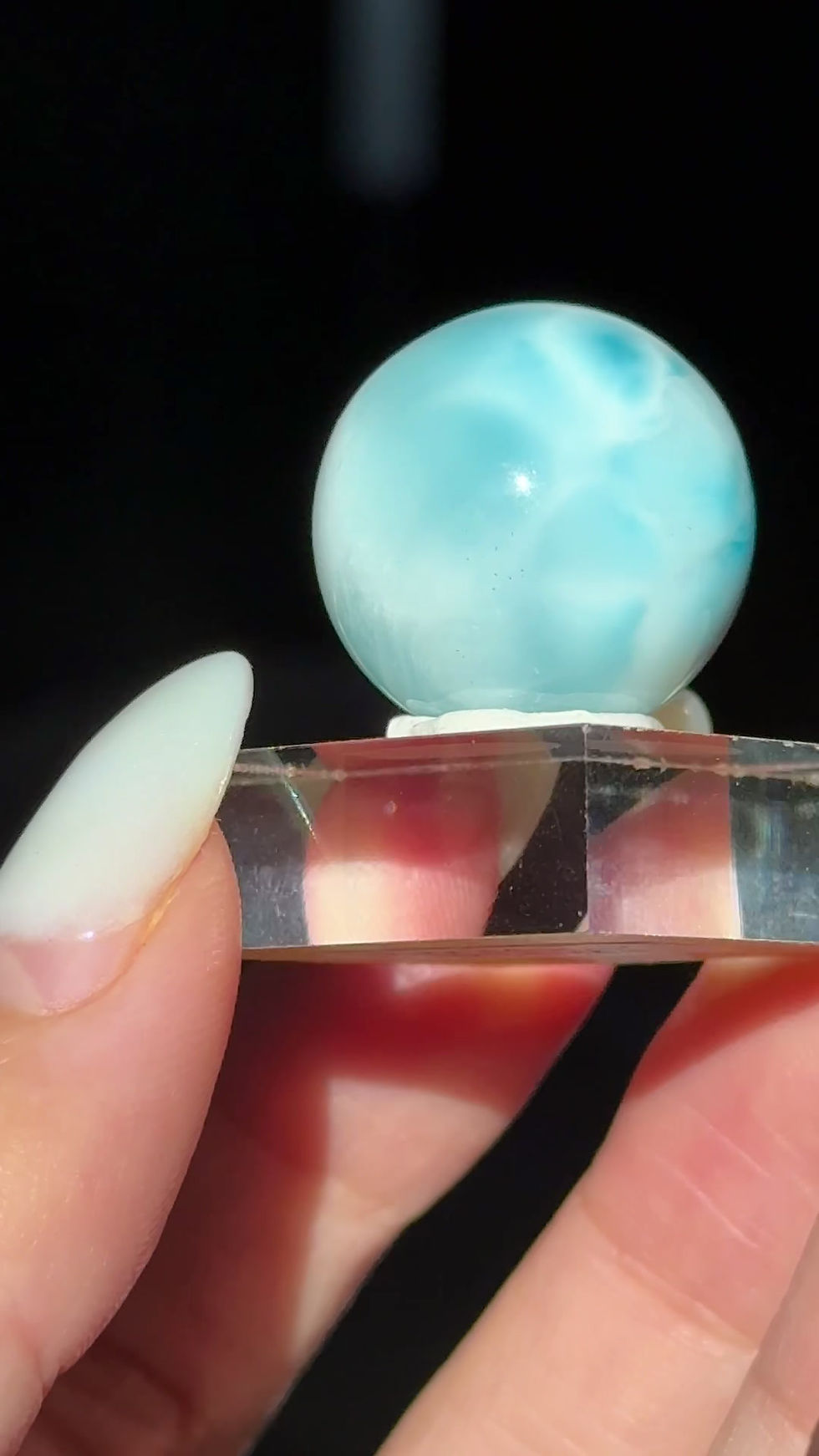 Thumbnail: aaaa high grade larimar sphere
