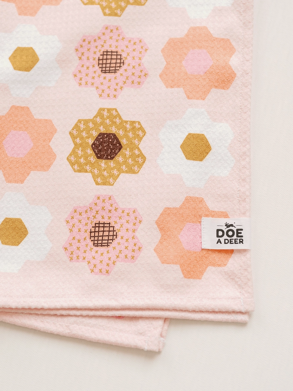 Thumbnail: Flower Garden Kitchen Waffle Towel | Microfiber