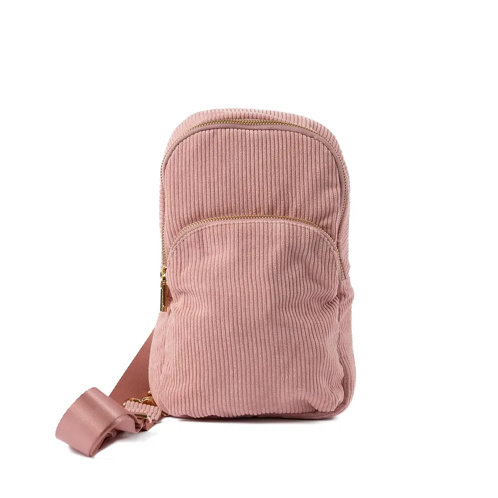 Thumbnail: Rose Corduroy Sling Bag