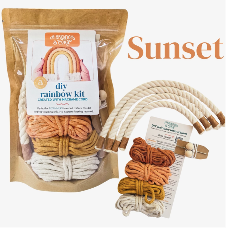 DIY Macrame Rainbow Kit – Sunset