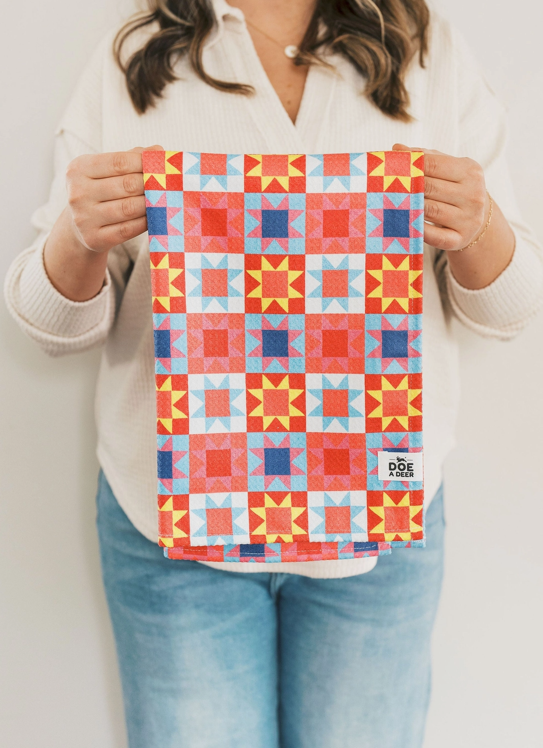 Sawtooth Star Waffle Towel