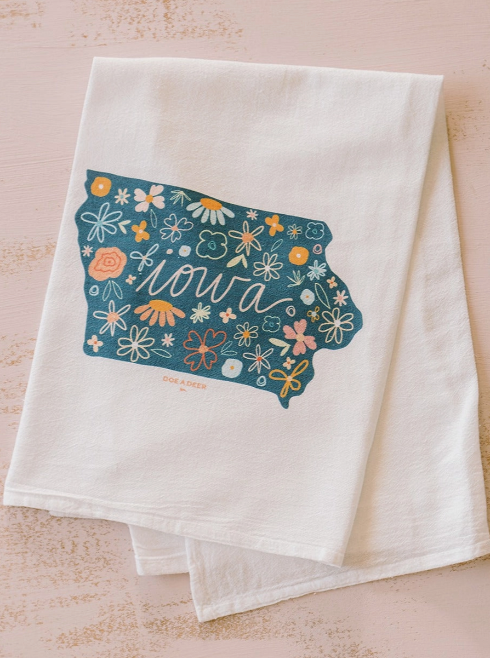 Thumbnail: Iowa Floral | Flour Sack Towel